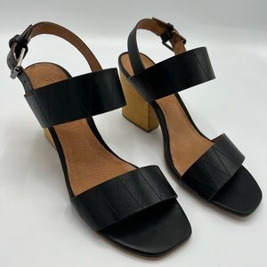 Madewell Slingback Zigzag chunky-heel sandals